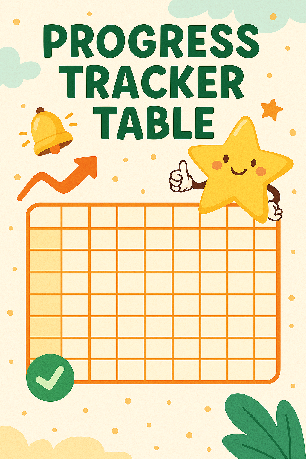 Progress Tracker Table (Printable PDF)